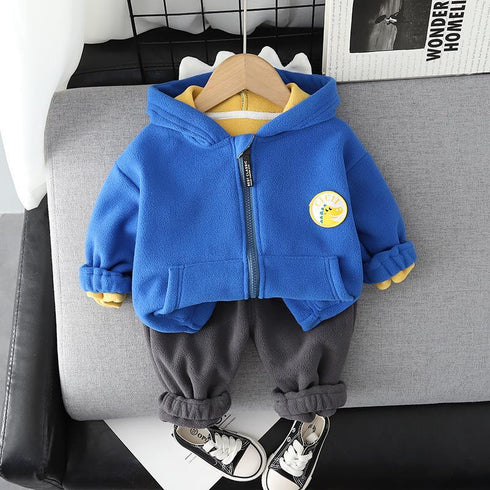 Autumn and winter boys long sleeve two-piece